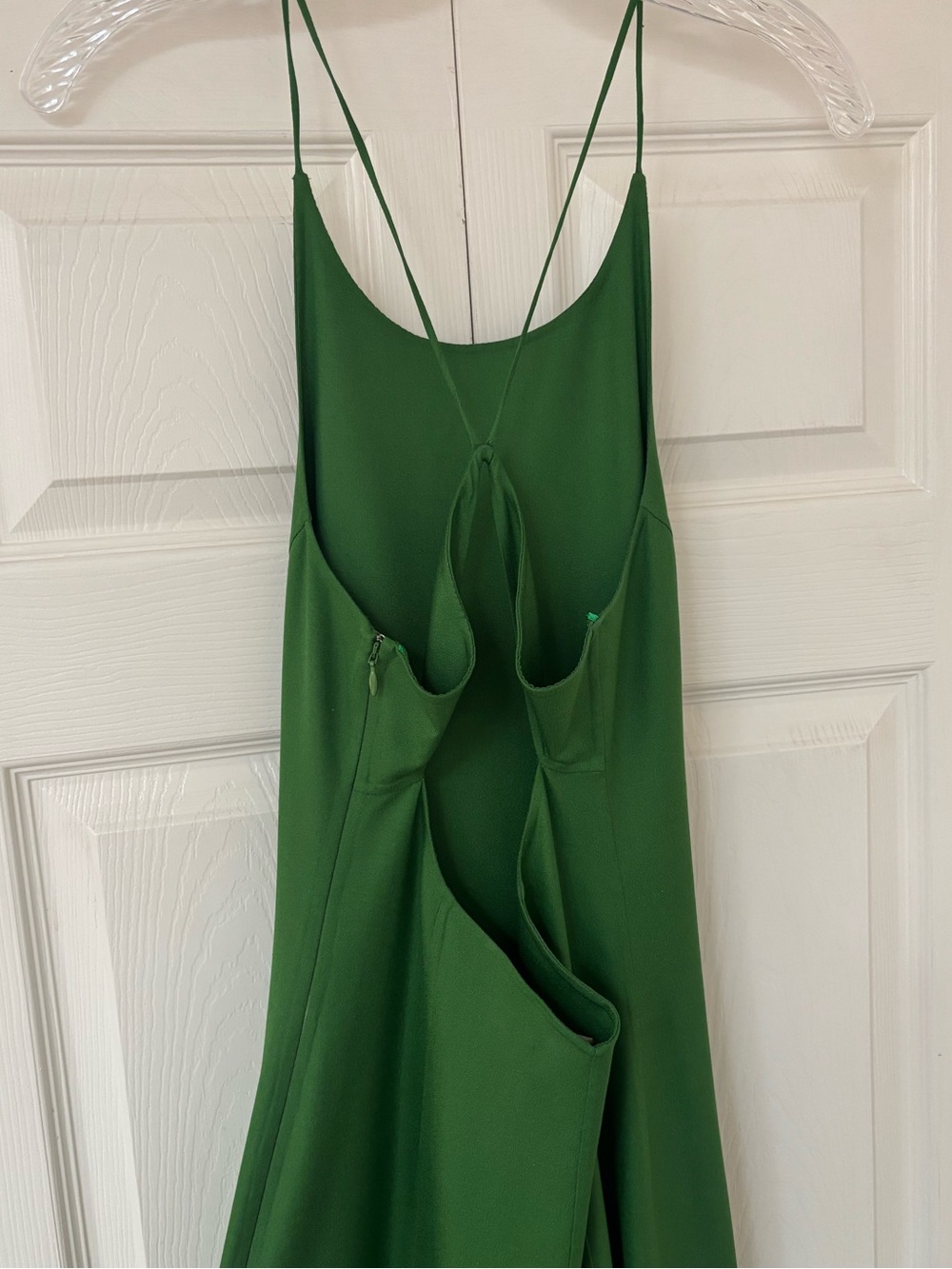 MICHAEL KORS COLLECTION Lawn Green Halter Sleeveless Slip Silk Maxi Dress - Picture 6 of 13